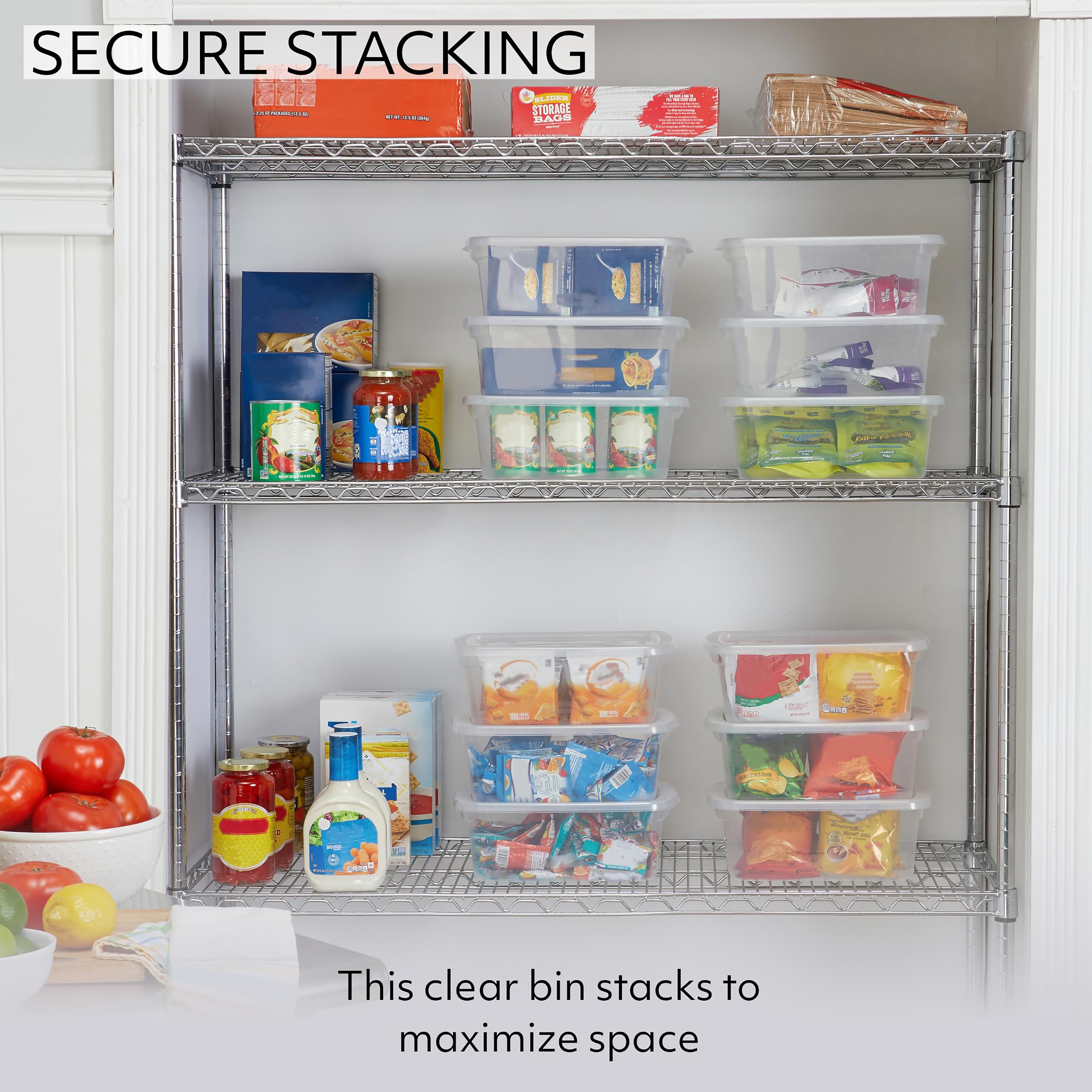 Foto 4 pulgar | Contenedores De Almacenamiento Rubbermaid Cleverstore De 6 Litros Con Tapas Con Cierre, Paquete De 12 - Venta Intern