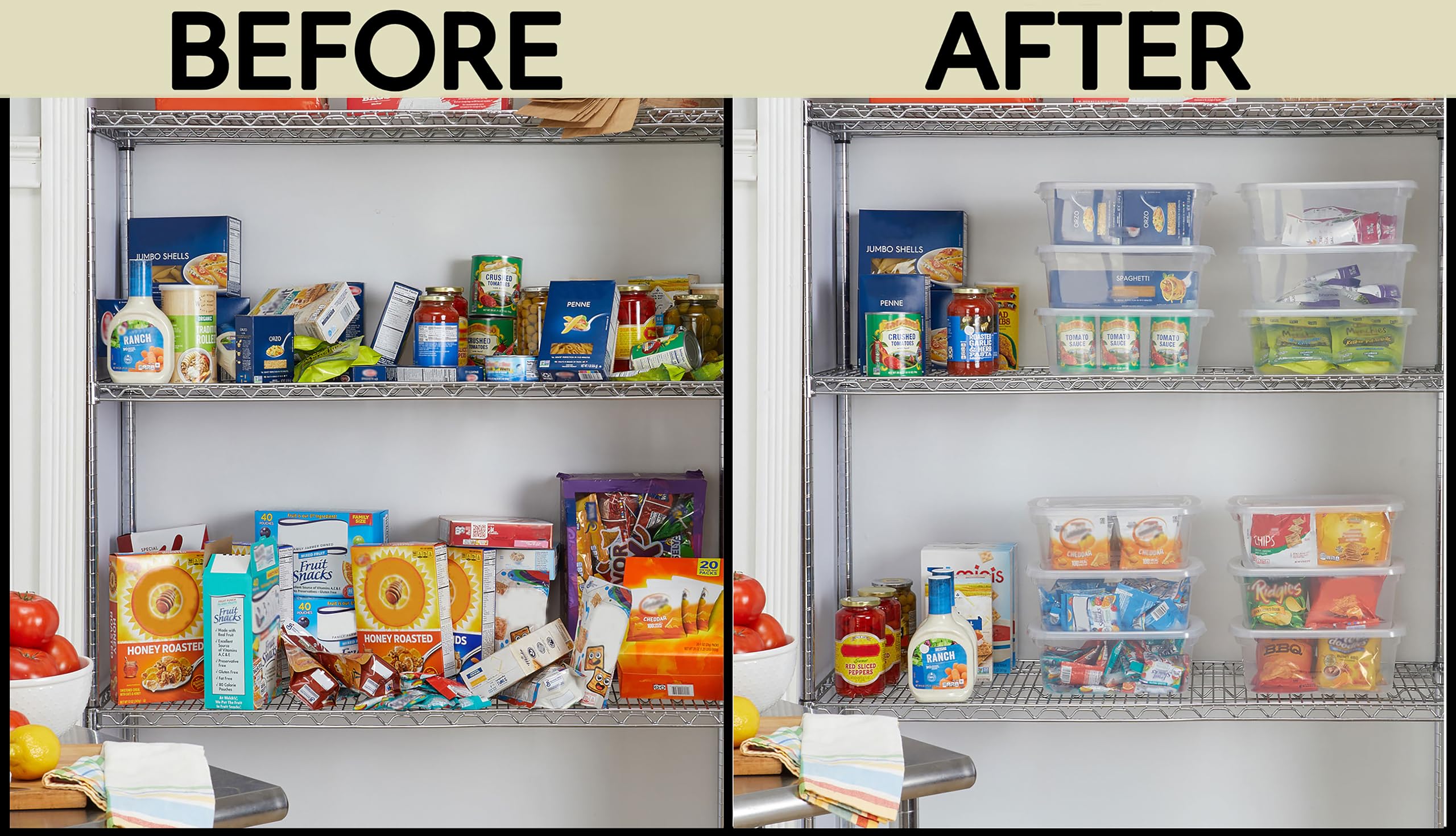 Foto 4 | Contenedores De Almacenamiento Rubbermaid Cleverstore De 6 Litros Con Tapas Con Cierre, Paquete De 12 - Venta Intern