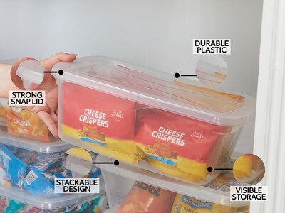 Foto 5 | Contenedores De Almacenamiento Rubbermaid Cleverstore De 6 Litros Con Tapas Con Cierre, Paquete De 12 - Venta Intern