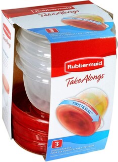 Foto 6 | Recipientes Rubbermaid Takealongs Para Almacenar Alimentos, 2 Tazas, Paquete De 3 - Venta Internacional.