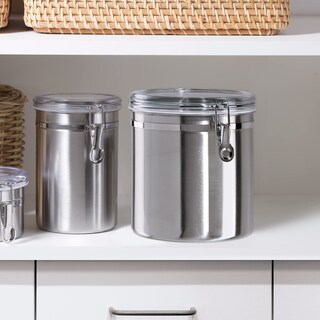 Foto 6 | Bidón De Cocina Oggi De Acero Inoxidable, 4,5 L/152 Fl Oz, Hermético - Venta Internacional.