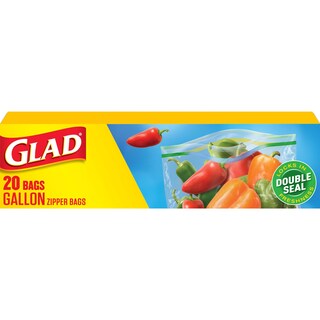 Foto 1 | Bolsas De Plástico Glad Gallon Para Almacenamiento De Alimentos, 20 Unidades, Sin Bpa - Venta Internacional.