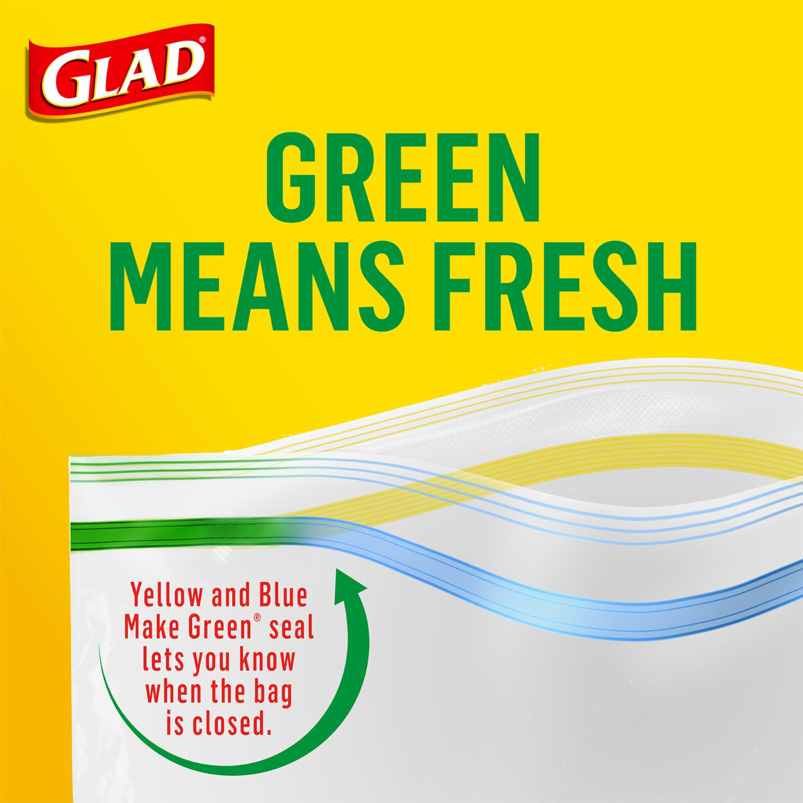 Foto 3 pulgar | Bolsas De Plástico Glad Gallon Para Almacenamiento De Alimentos, 20 Unidades, Sin Bpa - Venta Internacional.