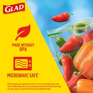 Foto 3 | Bolsas De Plástico Glad Gallon Para Almacenamiento De Alimentos, 20 Unidades, Sin Bpa - Venta Internacional.