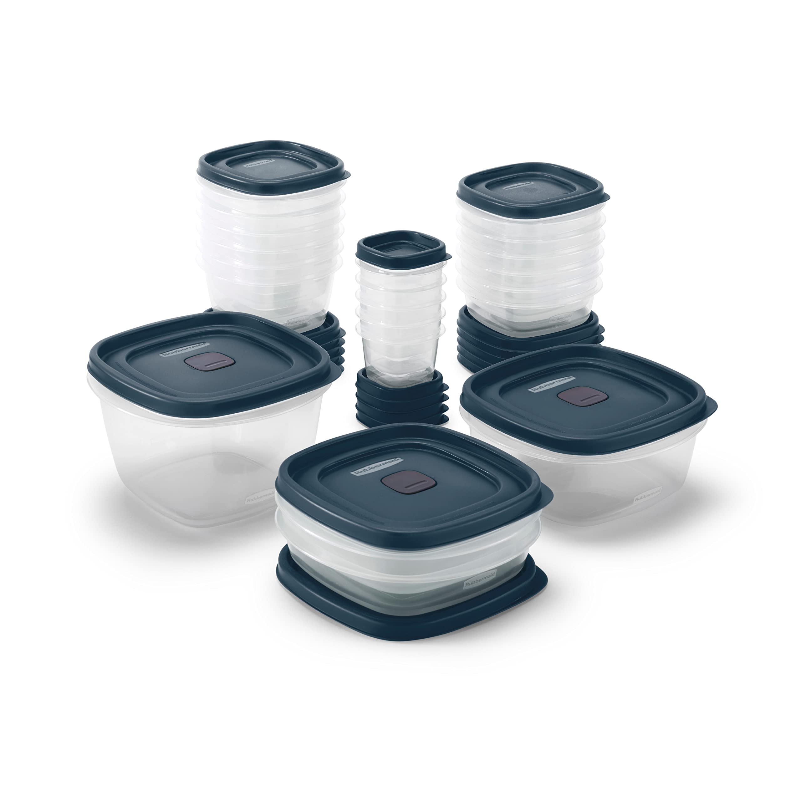 Foto 1 | Recipientes Rubbermaid Easyfind Lids Para Almacenamiento De Alimentos, 42 Unidades - Venta Internacional.
