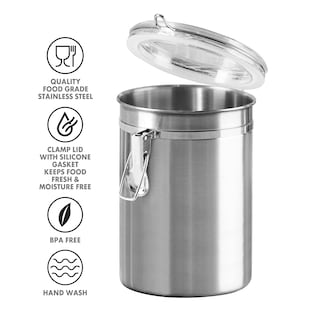 Foto 3 | Recipiente De Cocina Oggi De Acero Inoxidable Con Tapa Hermética De 1,5 L - Venta Internacional.