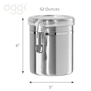 Foto 5 | Recipiente De Cocina Oggi De Acero Inoxidable Con Tapa Hermética De 1,5 L - Venta Internacional.