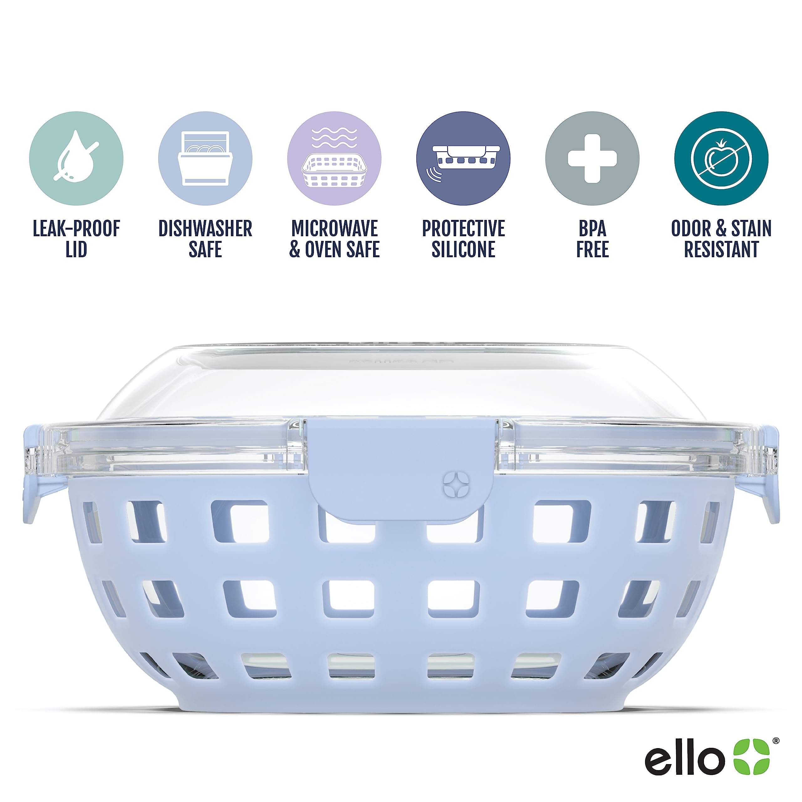 Foto 3 pulgar | Lonchera De Vidrio Para Almacenamiento De Alimentos Ello Duraglass 1.2 L - Venta Internacional.