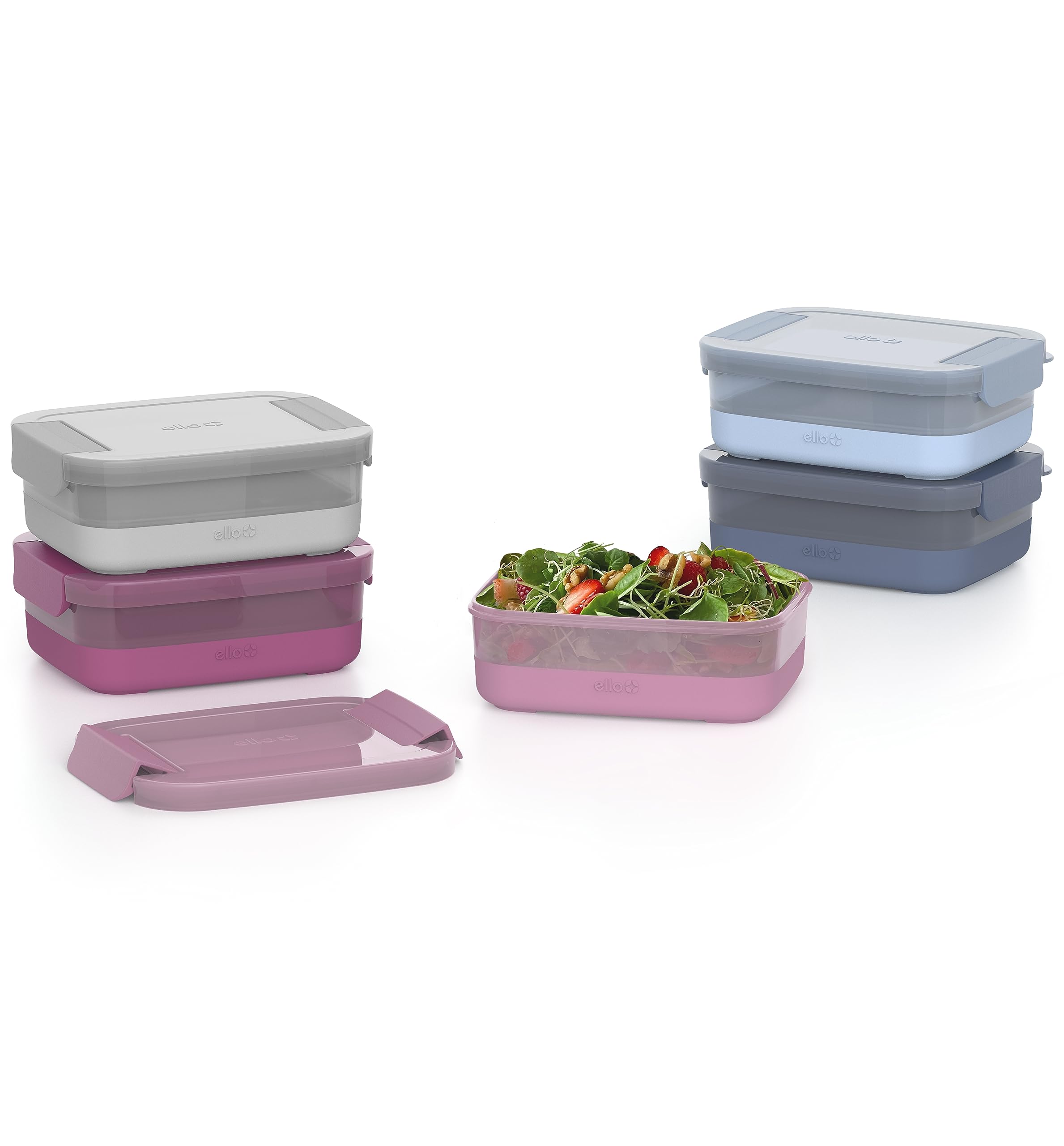 Foto 4 | Set De Recipientes Para Preparación De Comidas Ello, 10 Unidades, Plástico Sin Bpa, Paquete De 5 - Venta Internacional.