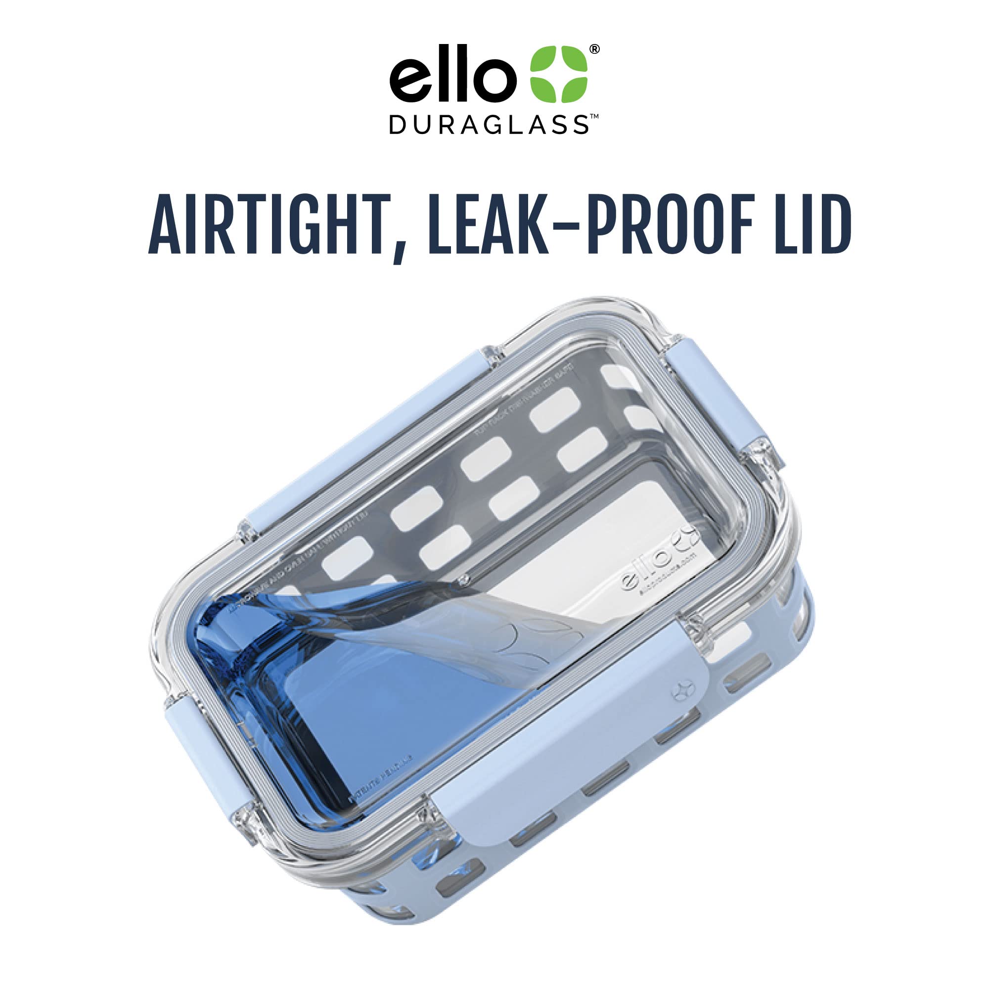 Foto 5 pulgar | Recipiente De Vidrio Para Almacenamiento De Alimentos Ello Duraglass, 800 Ml, Paquete De 5 - Venta Internacional.