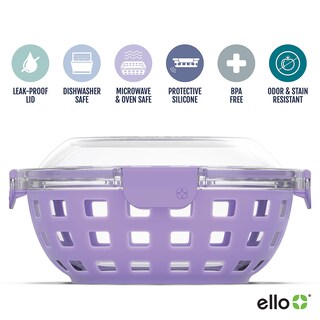 Foto 2 | Lonchera De Vidrio Para Almacenamiento De Alimentos Ello Duraglass 1.2 L - Venta Internacional.