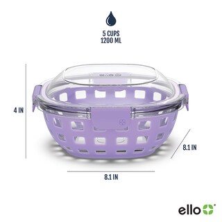 Foto 3 | Lonchera De Vidrio Para Almacenamiento De Alimentos Ello Duraglass 1.2 L - Venta Internacional.