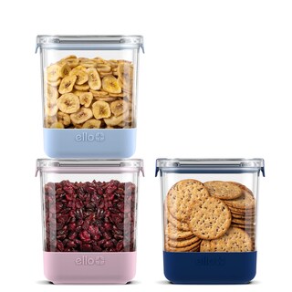 Foto 1 | Set De 3 Botes De Plástico Herméticos Ello, 1,6 L, Para Almacenamiento De Alimentos - Venta Internacional.