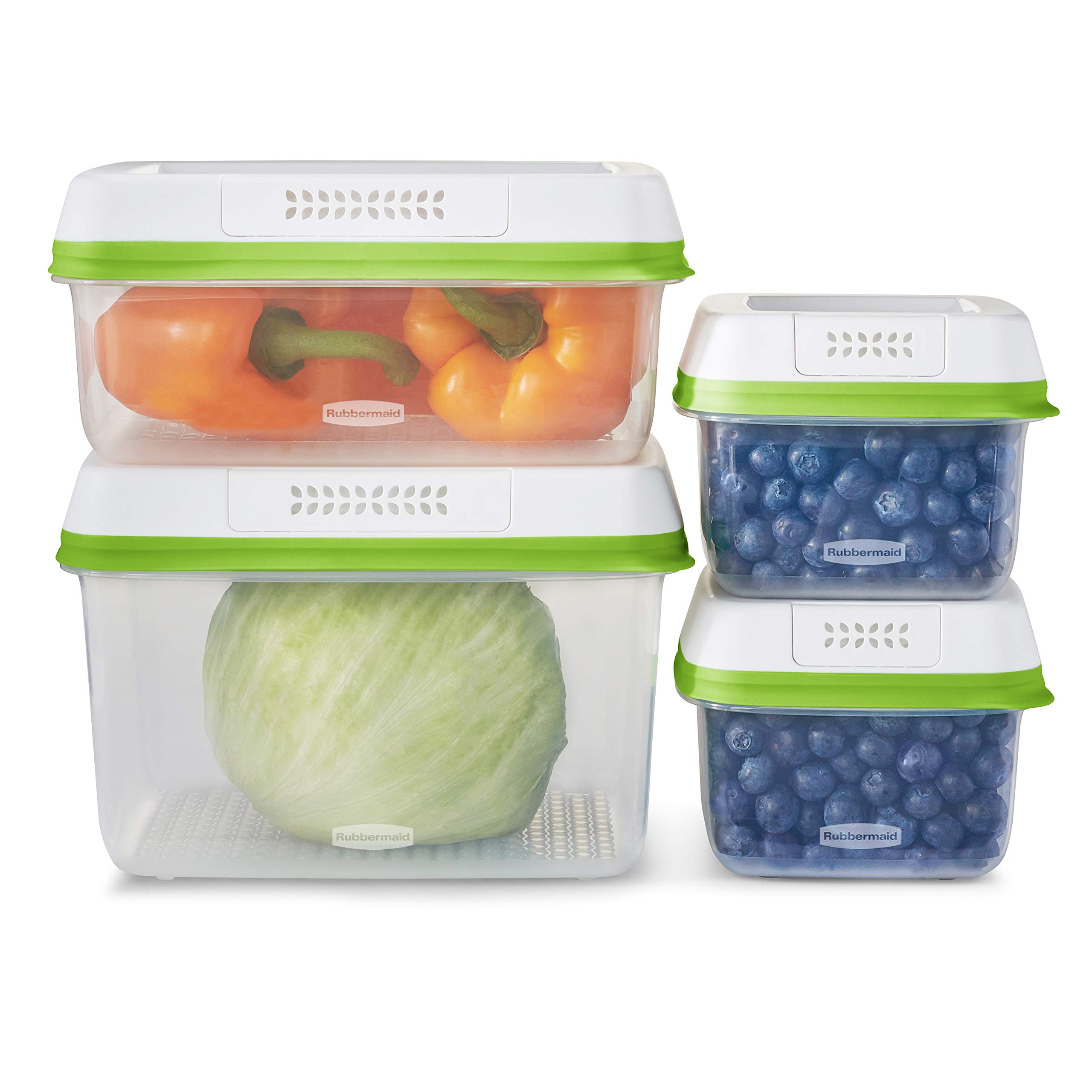 Foto 2 pulgar | Contenedores De Almacenamiento Rubbermaid Freshworks Produce Saver, 8 Unidades - Venta Internacional.