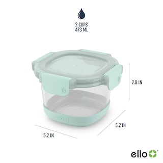 Foto 4 | Recipiente De Vidrio Ello Duraglass Refresh, 500 Ml, Paquete De 4 - Venta Internacional.