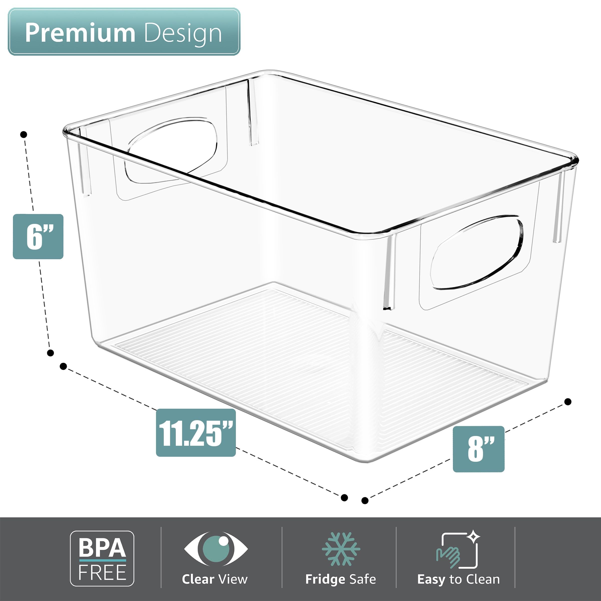 Foto 3 | Contenedores De Almacenamiento De Plástico Sorbus, Grandes, Para Organizar La Cocina - Venta Internacional.
