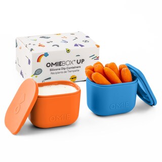 Foto 1 | Contenedores Omiebox Up A Prueba De Fugas, 130 Ml, Paquete De 2 Unidades, Azul/naranja - Venta Internacional.