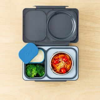 Foto 3 | Contenedores Omiebox Up A Prueba De Fugas, 130 Ml, Paquete De 2 Unidades, Azul/naranja - Venta Internacional.