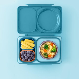 Foto 4 | Contenedores Omiebox Up A Prueba De Fugas, 130 Ml, Paquete De 2 Unidades, Azul/naranja - Venta Internacional.