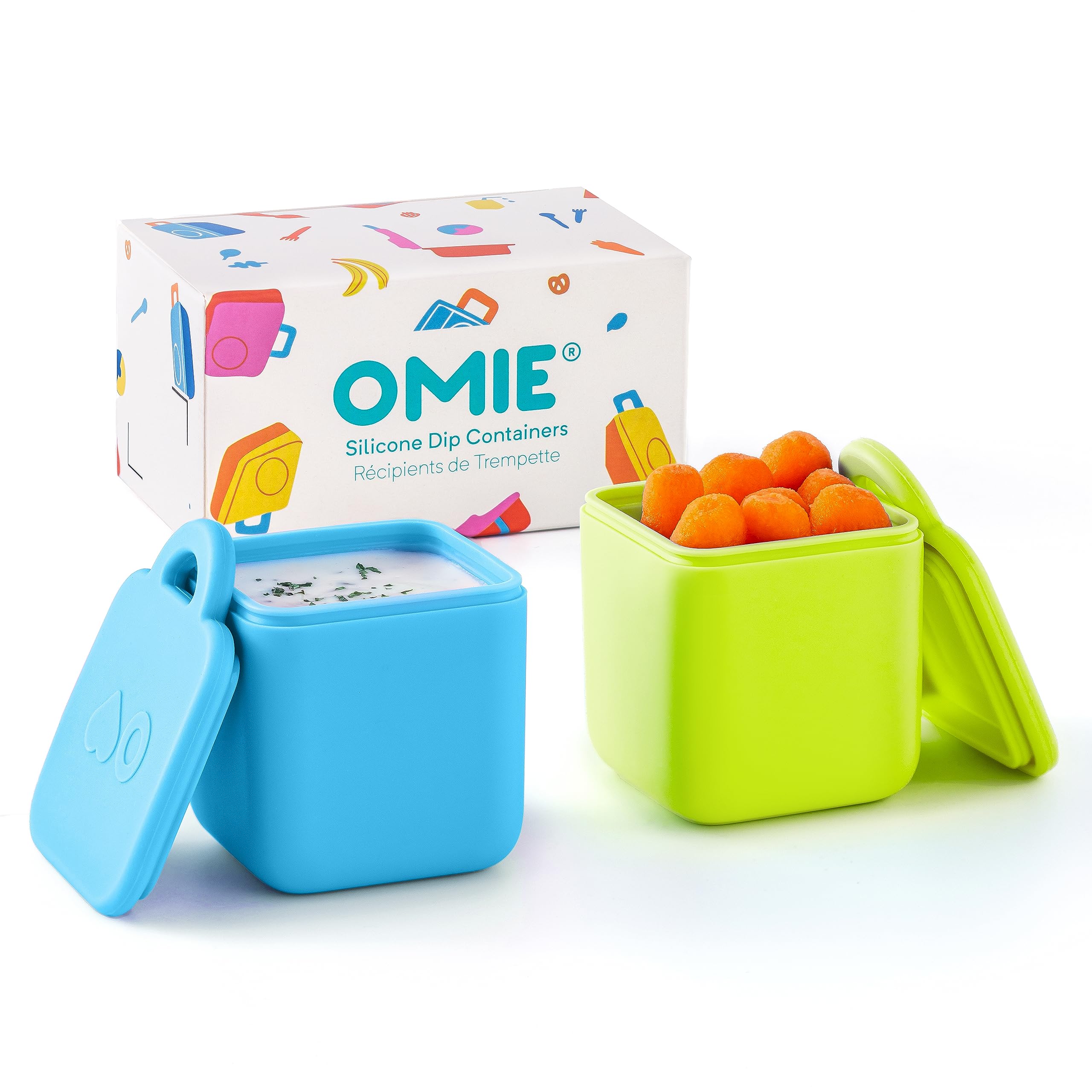 Foto 1 | Recipientes Para Salsas Omiebox A Prueba De Fugas, 120 Ml (paquete De 2), Aptos Para Alimentos - Venta Internacional.