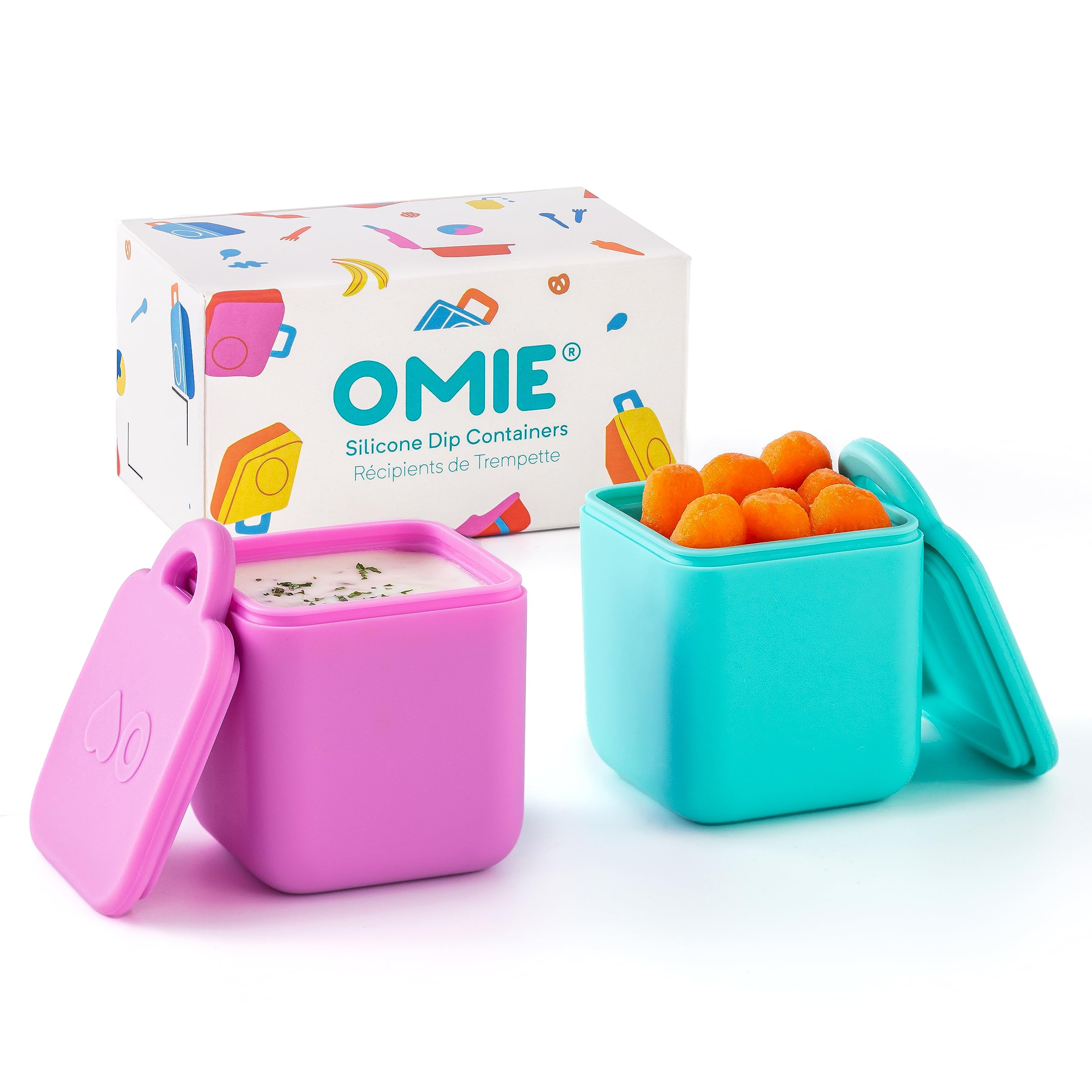 Foto 1 | Recipientes Para Salsas Omiebox A Prueba De Fugas, 120 Ml (paquete De 2), Aptos Para Alimentos - Venta Internacional.