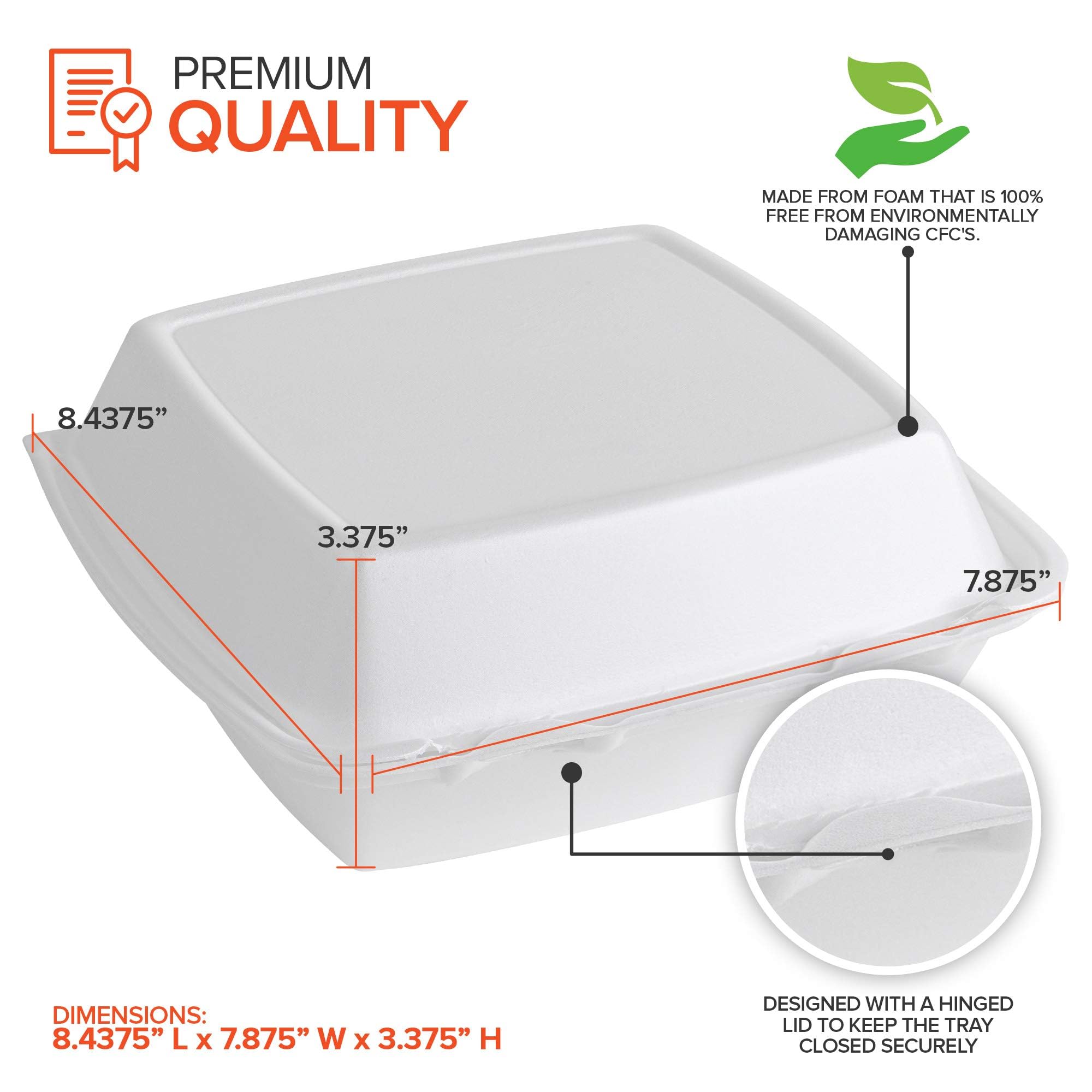 Foto 5 | Recipientes Para Alimentos Stock Your Home Clamshell Con 3 Compartimentos, Paquete De 25 - Venta Internacional.