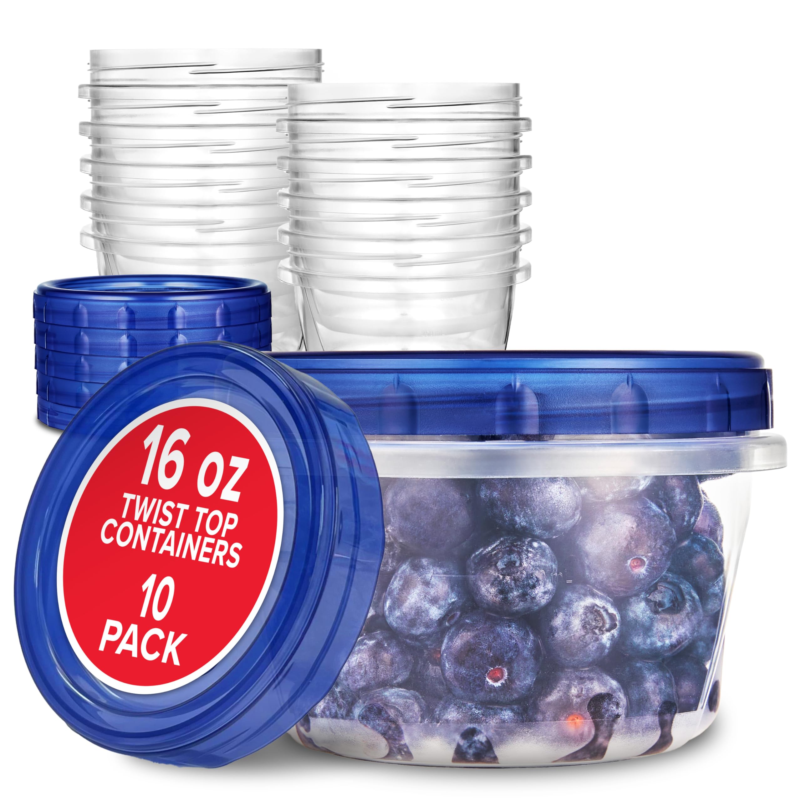 Recipientes De Almacenamiento De Alimentos Stock Your Home, 500 Ml (paquete De 10) - Venta Internacional.