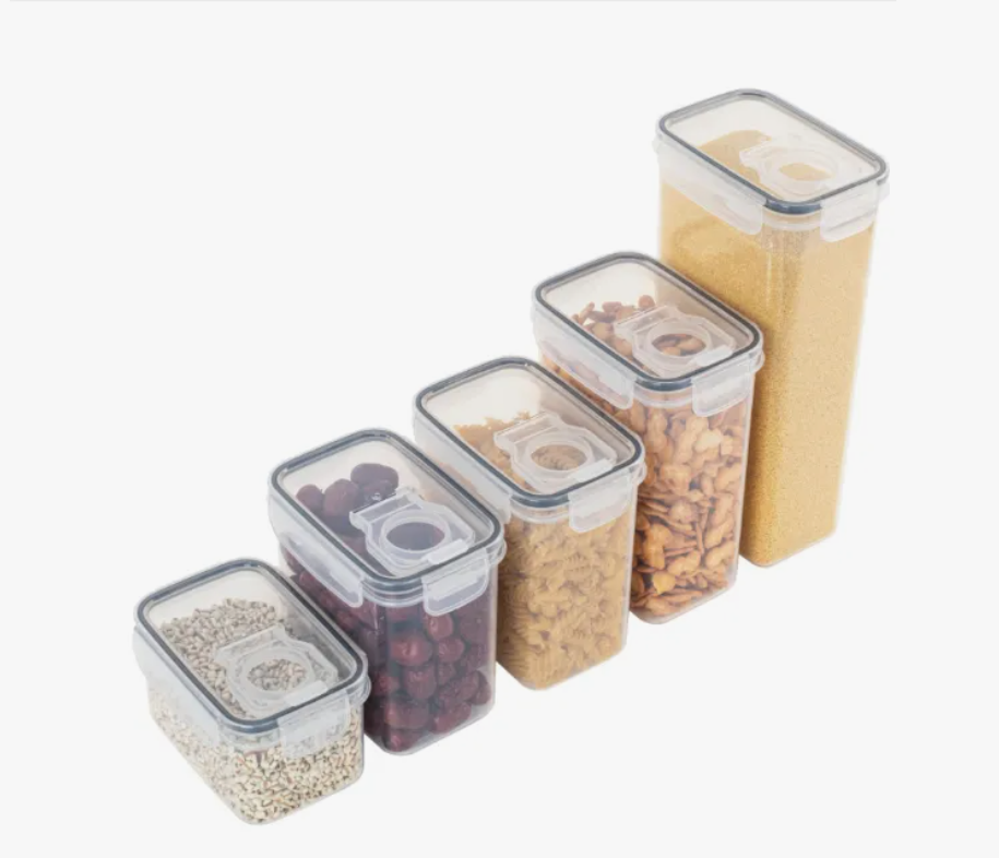 Foto 1 | Contenedores Para Cocina Con Tapa Hermética Set De 5