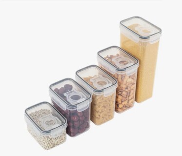 Foto 1 | Contenedores Para Cocina Con Tapa Hermética Set De 5