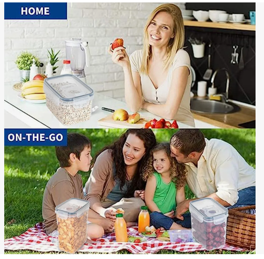 Foto 5 | Contenedores Para Cocina Con Tapa Hermética Set De 5