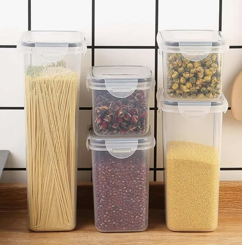 Foto 7 pulgar | Contenedores Para Cocina Con Tapa Hermética Set De 5