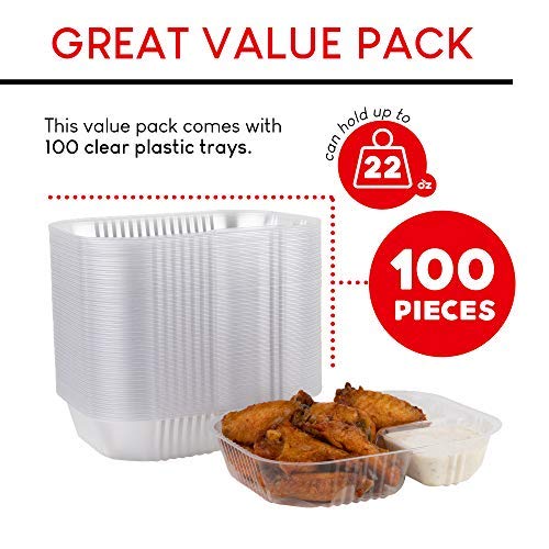 Foto 2 | Bandejas Para Nachos Stock Your Home De Plástico De 660 Ml (paquete De 100) - Venta Internacional.