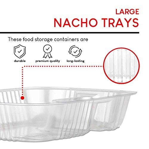 Foto 4 pulgar | Bandejas Para Nachos Stock Your Home De Plástico De 660 Ml (paquete De 100) - Venta Internacional.