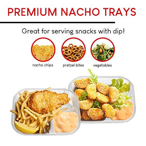 Foto 4 | Bandejas Para Nachos Stock Your Home De Plástico De 660 Ml (paquete De 100) - Venta Internacional.