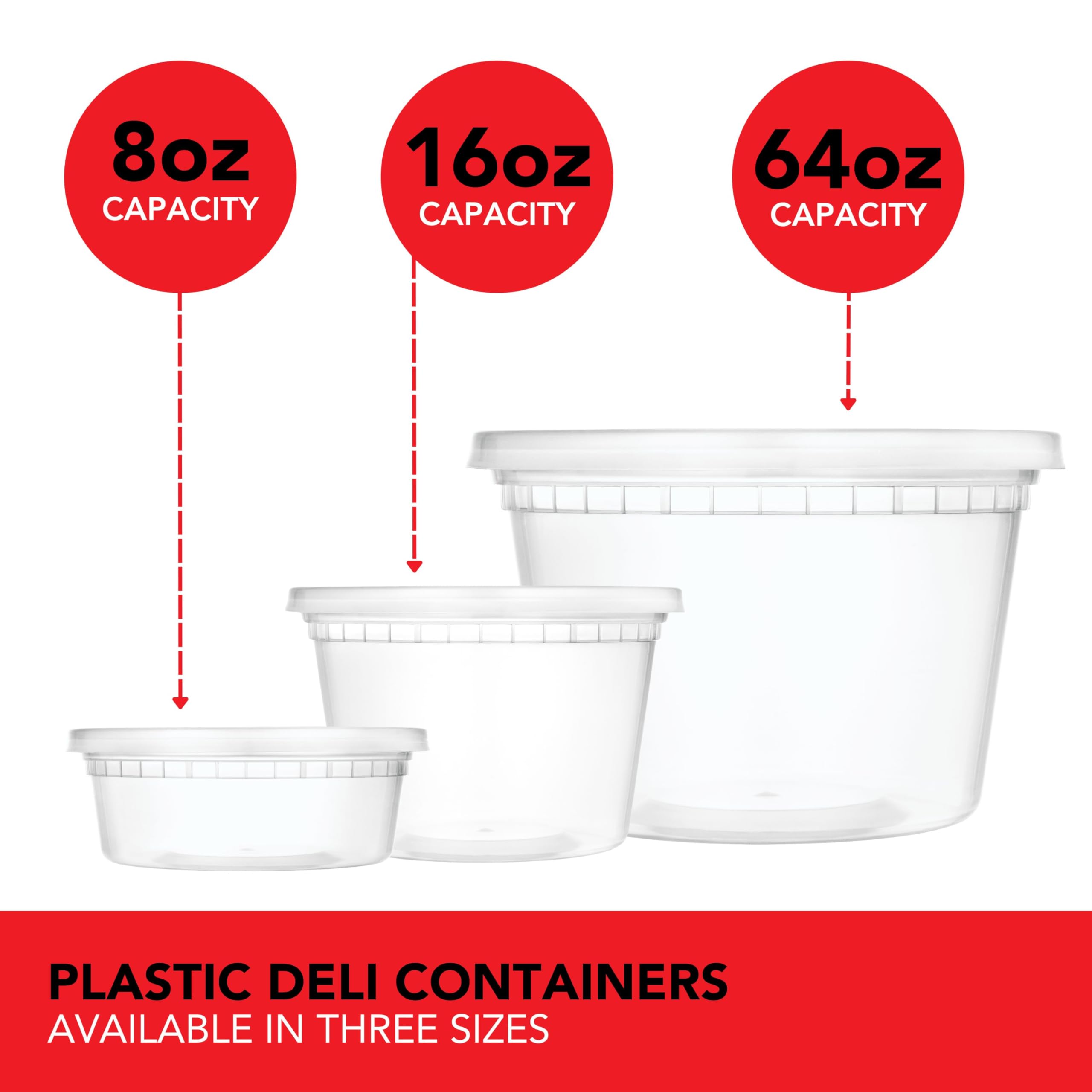 Foto 6 | Recipientes De Almacenamiento De Alimentos Stock Your Home, 1,9 L (paquete De 8) - Venta Internacional.