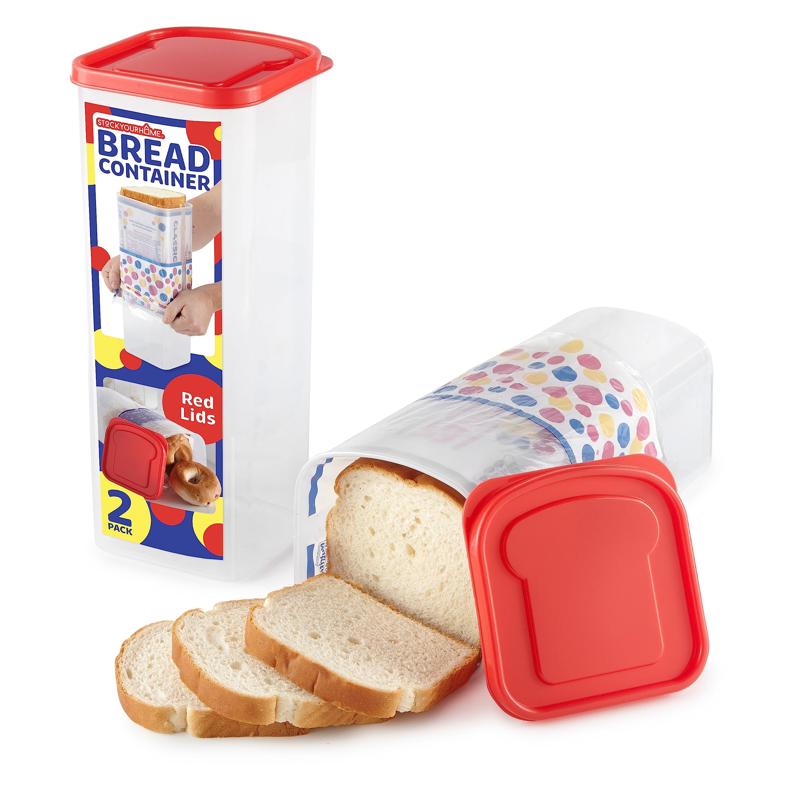 Foto 2 pulgar | Bread Loaf Keeper Stock Your Home Fresh Storage, Paquete De 2 - Venta Internacional.
