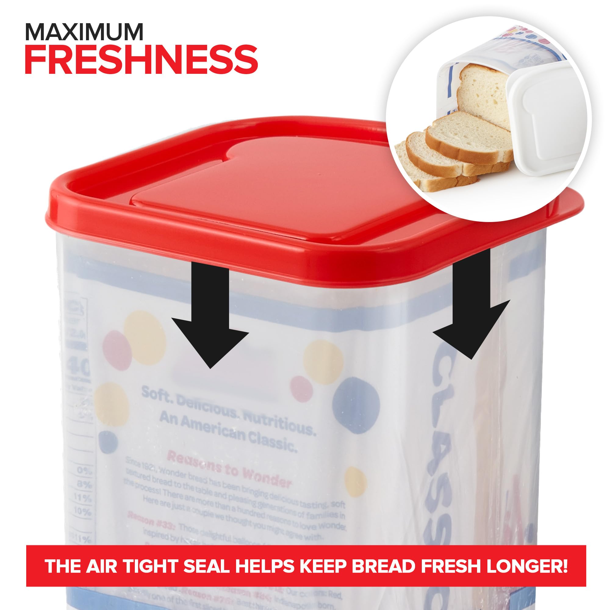 Foto 5 pulgar | Bread Loaf Keeper Stock Your Home Fresh Storage, Paquete De 2 - Venta Internacional.