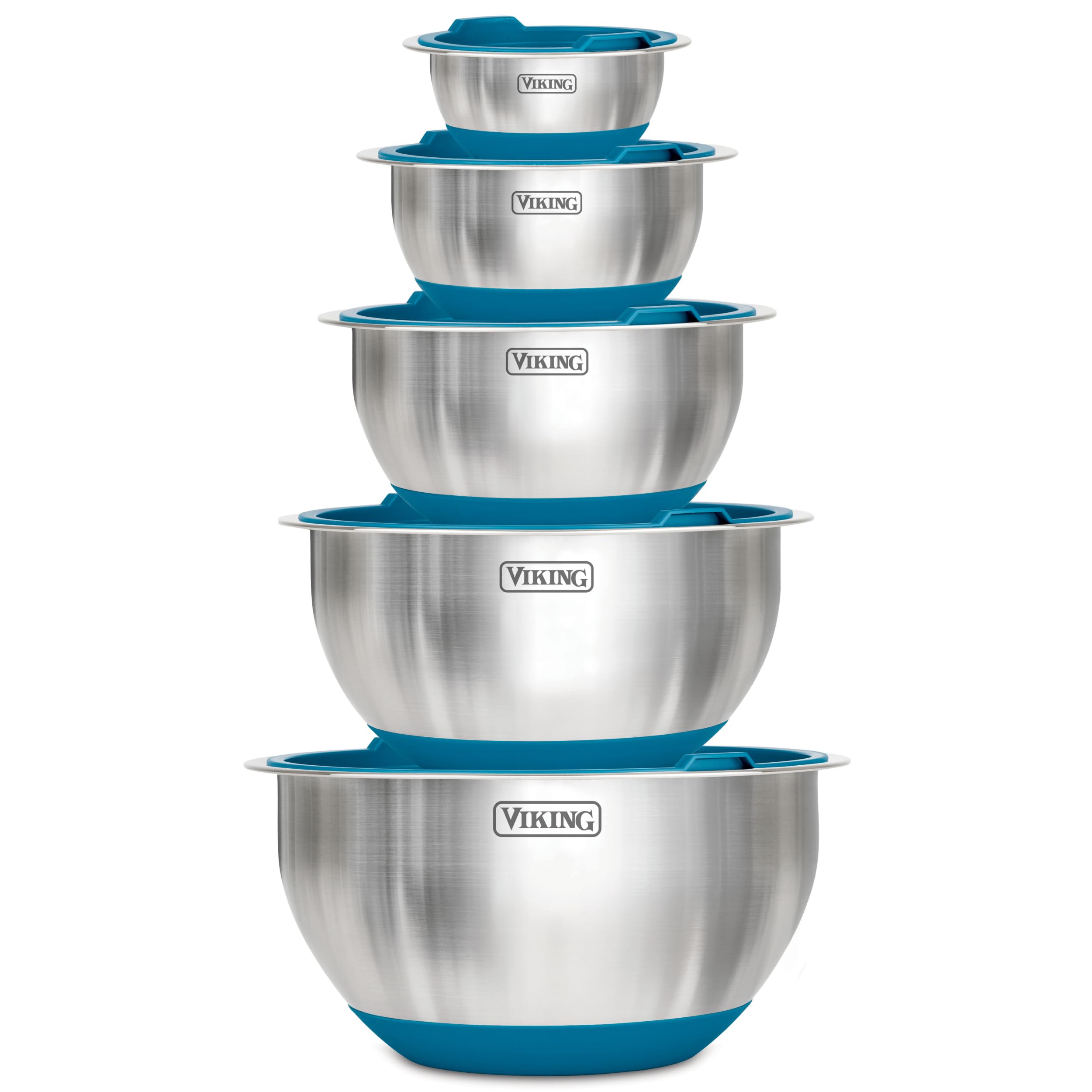 Foto 1 | Juego De Cuencos Para Mezclar Viking  10 Piezas  Acero Inoxidable  Color Azul - Venta Internacional.