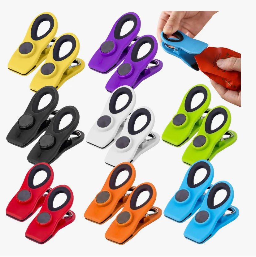 Foto 2 pulgar | 16pzs Pinzas Para Bolsas Alimentos selladora Bolsas Con Imán