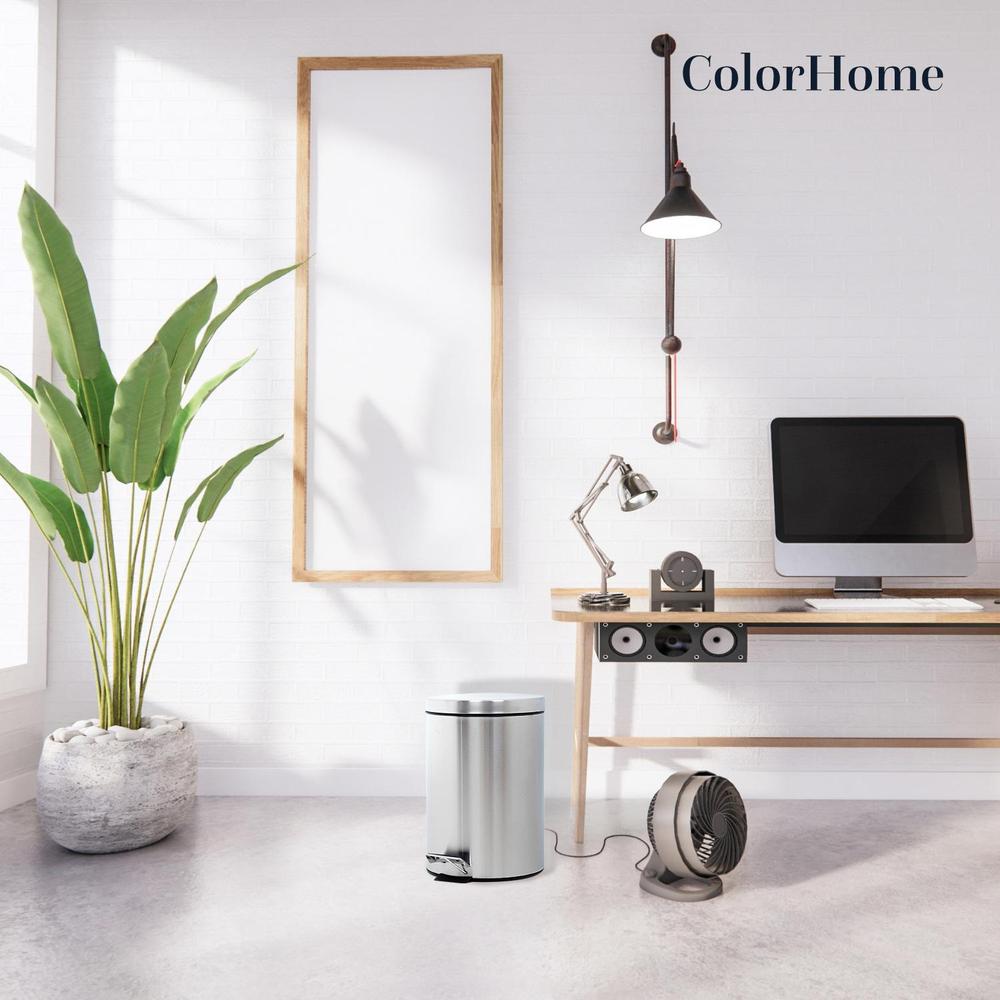 Foto 2 | Bote De Basura Con Pedal Acero Inoxidable Metalico Cocina 7l
