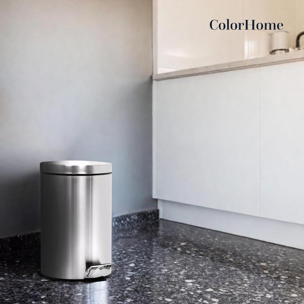 Foto 7 | Bote De Basura Con Pedal Acero Inoxidable Metalico Cocina 7l
