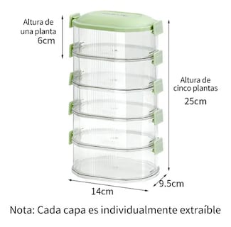 Foto 2 | Recipientes Xtellar Hermeticos Plastico Contenedores Juego De Cocina