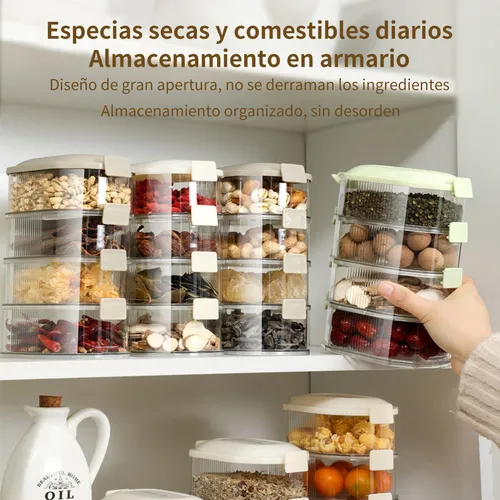Foto 4 | Recipientes Xtellar Hermeticos Plastico Contenedores Juego De Cocina