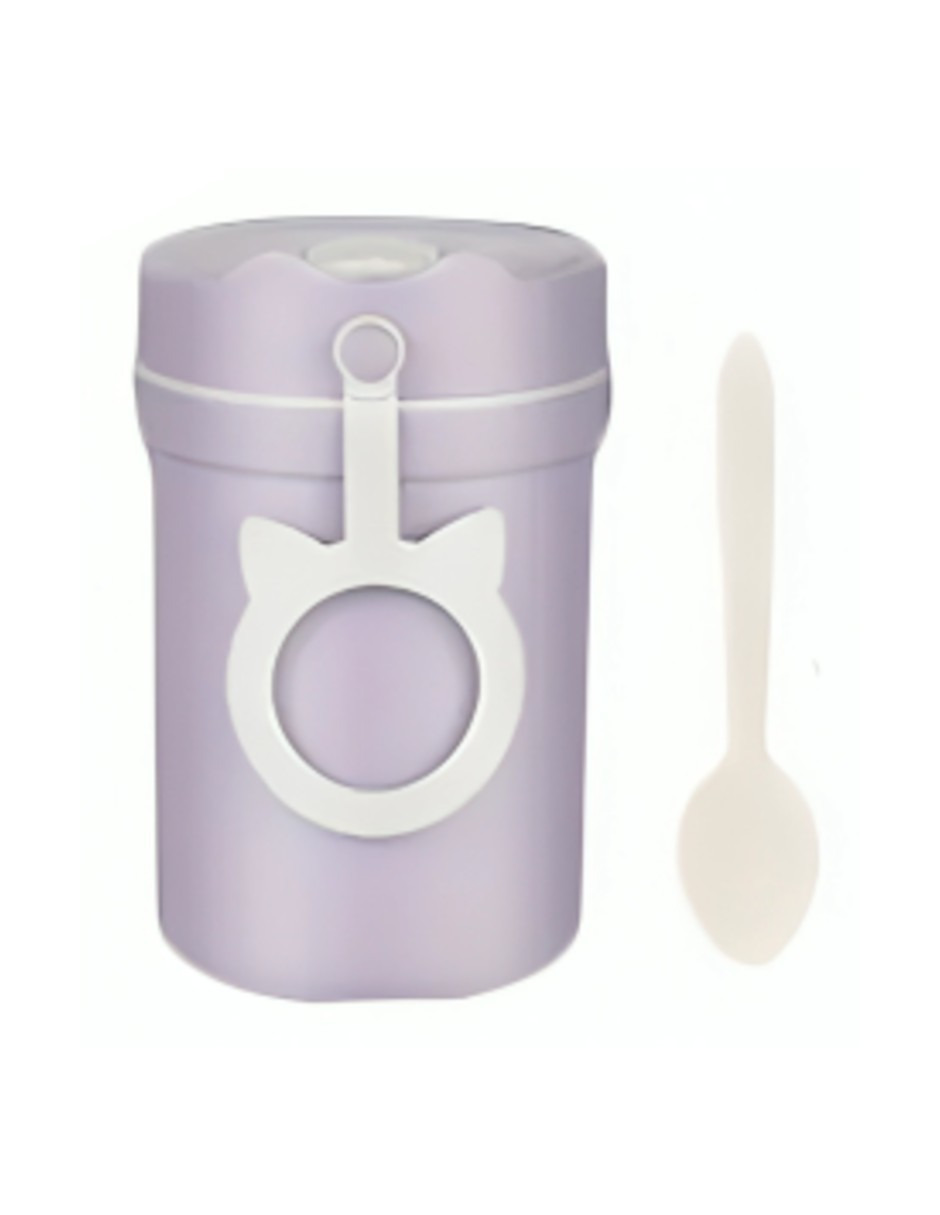 Foto 5 pulgar | Topper Lonchera Lunch Box Fiambrera Termica Lavanda + Gratis Termo Güish De Regalo