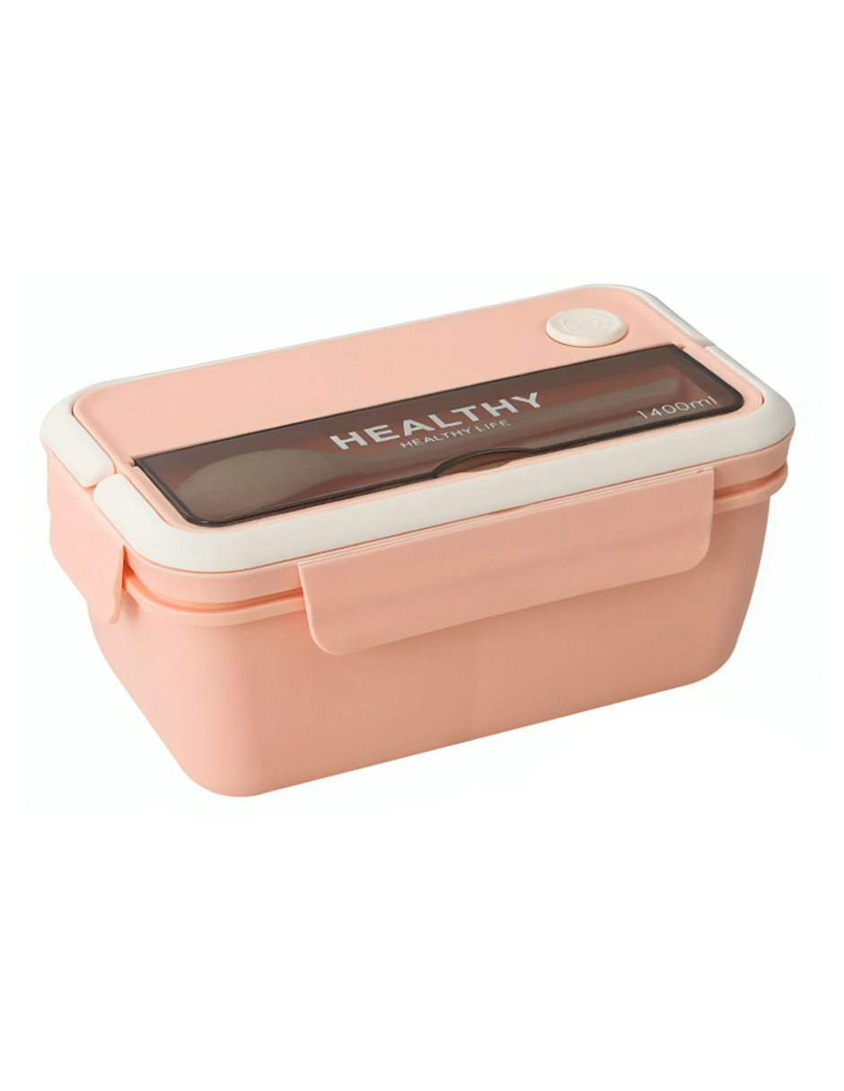 Foto 2 | Topper Lonchera Lunch Box Fiambrera Termica Rosa + Gratis Termo Güish De Regalo