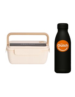 Foto 1 | Topper Lonchera Lunch Box Fiambrera Termica Crema + Gratis Termo Güish De Regalo
