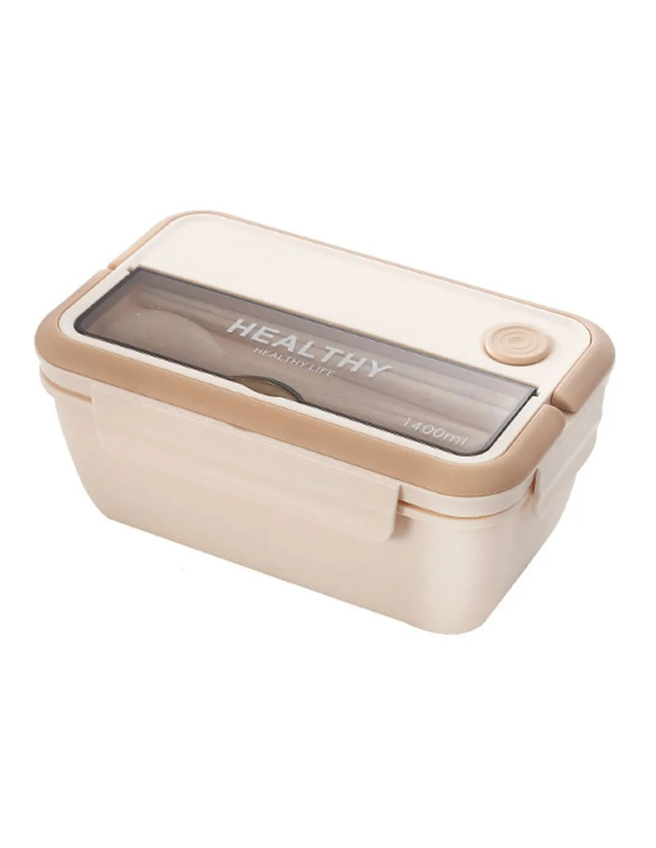 Foto 5 pulgar | Topper Lonchera Lunch Box Fiambrera Termica Crema + Gratis Termo Güish De Regalo