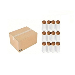 Foto 1 | 12 Especieros De Vidrio 120ml Con Etiquetas Eo Safe Imports Esi-20640 Transparente