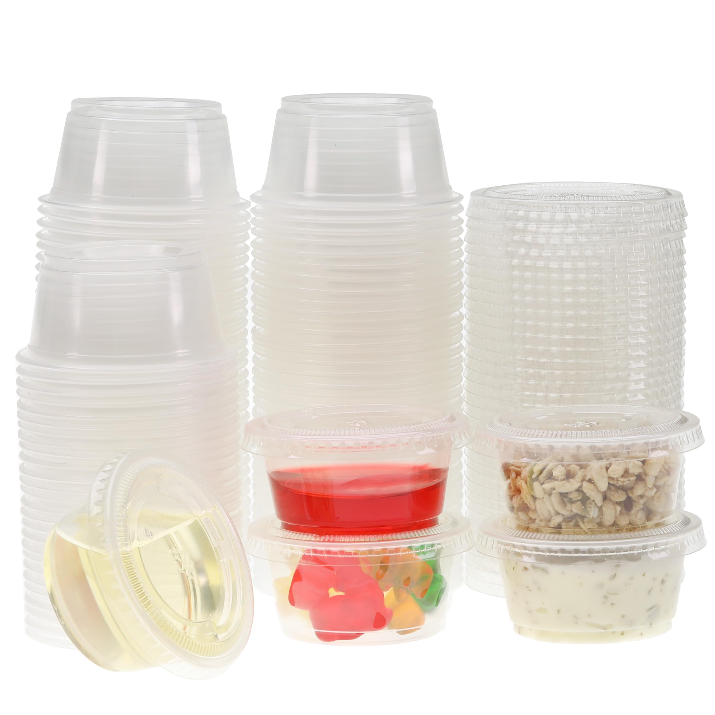 Foto 2 pulgar | Juego De 400 Vasos De Plástico Para Porciones Freshware De 2 Onzas Con Tapas - Venta Internacional.