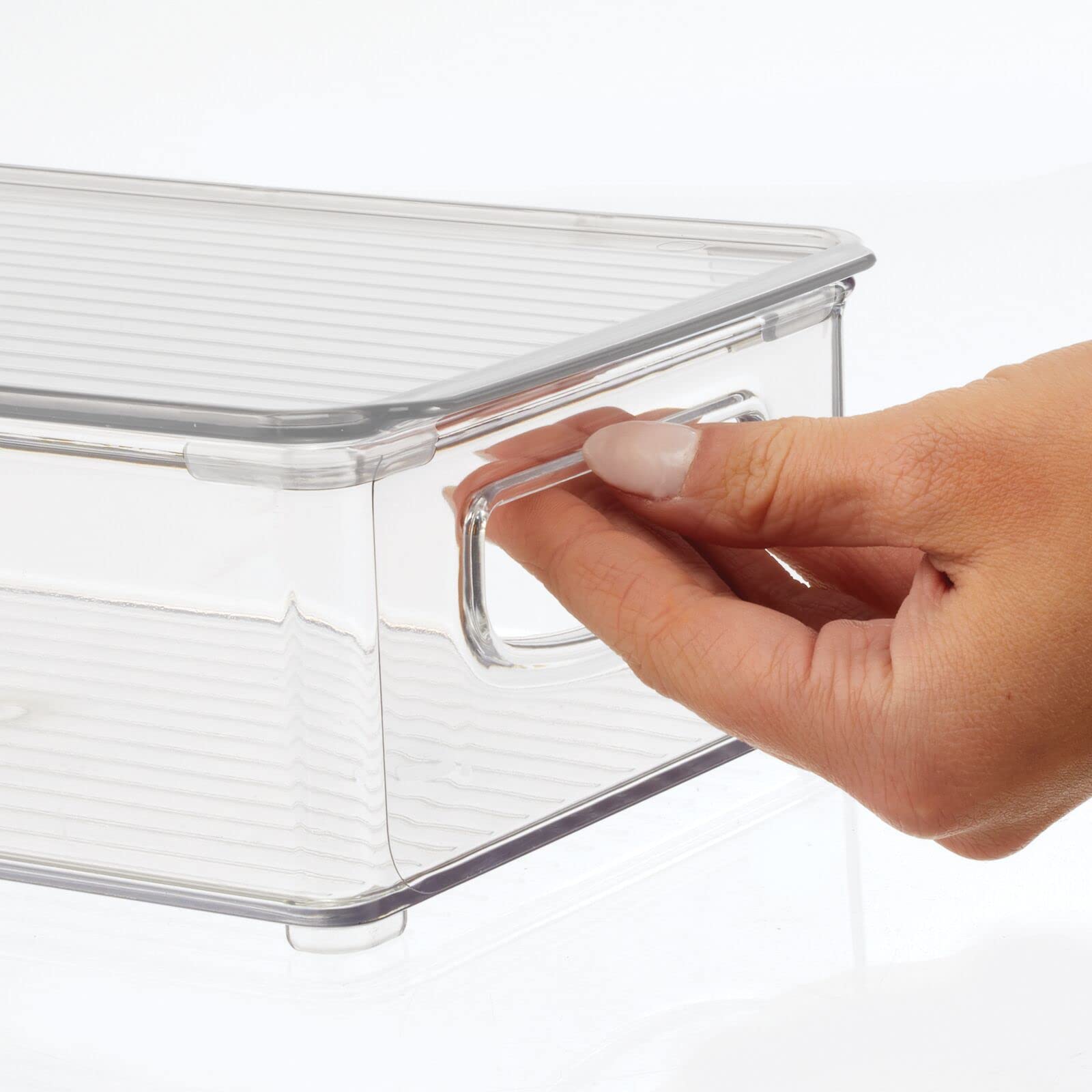 Foto 4 pulgar | Caja De Almacenamiento Con Diseño Mdesign  Línea Con Tapa Y Asas  Paquete De 4 - Venta Internacional.